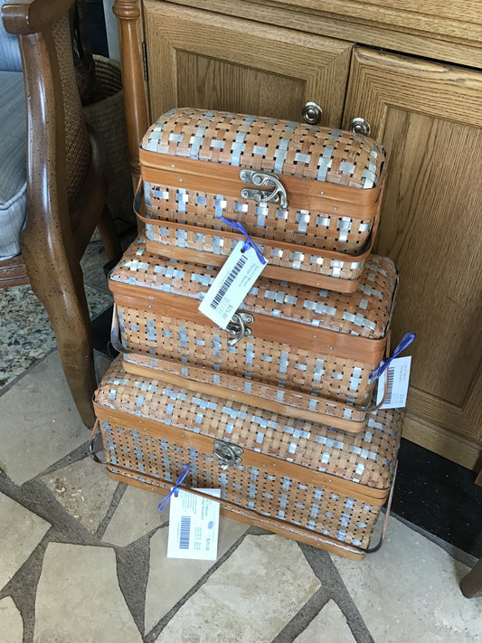 Set of 3 Woven Storage Baskets