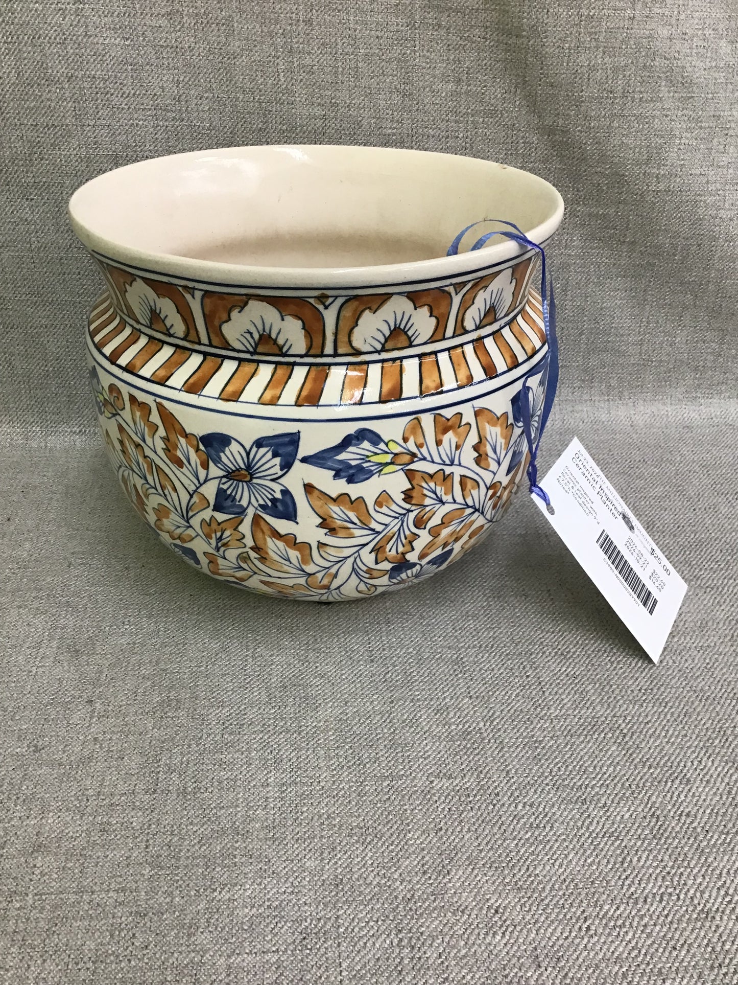 Oriental Inspired Ceramic Planter