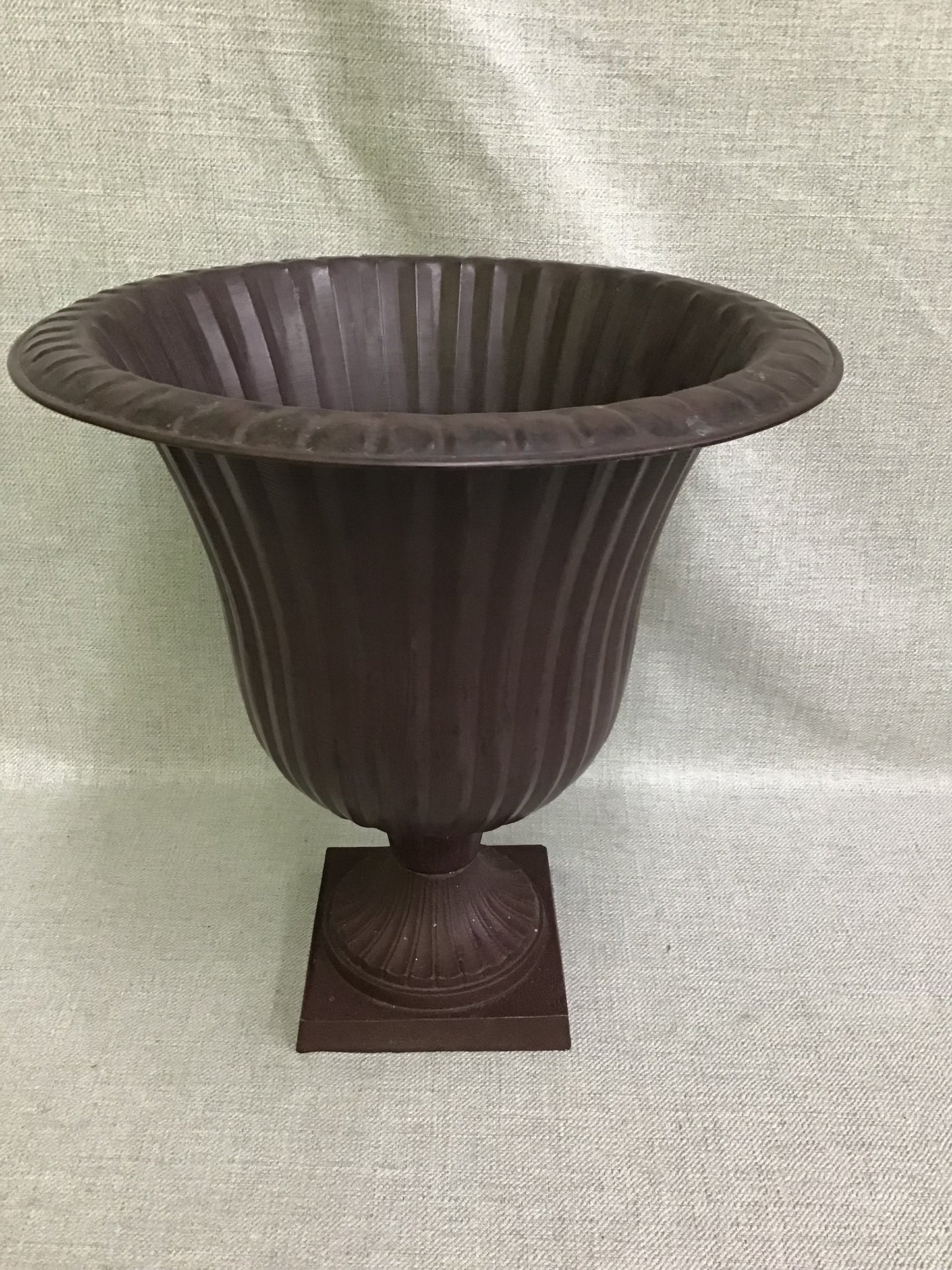 Dark Brown Metal Planter