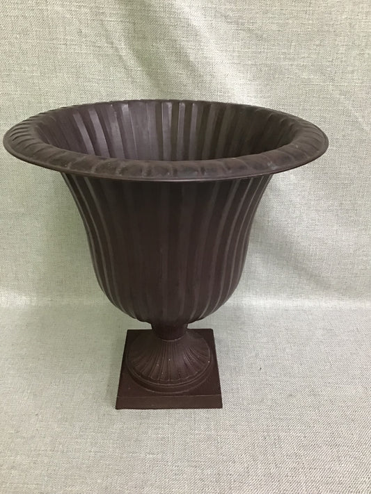 Dark Brown Metal Planter