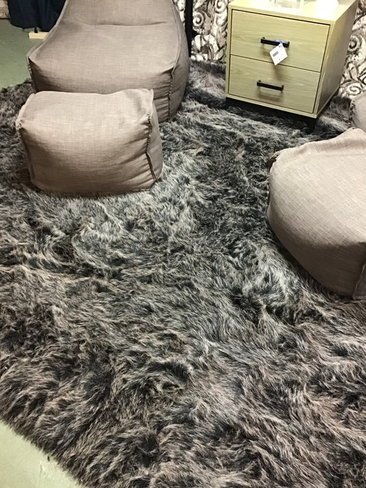 Finley Black and Choral Rug
