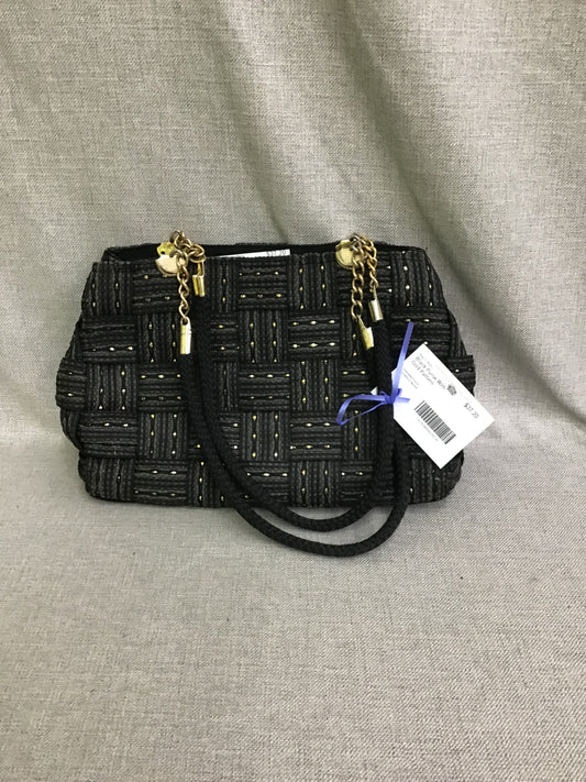 Black Purse With Gold Pattern