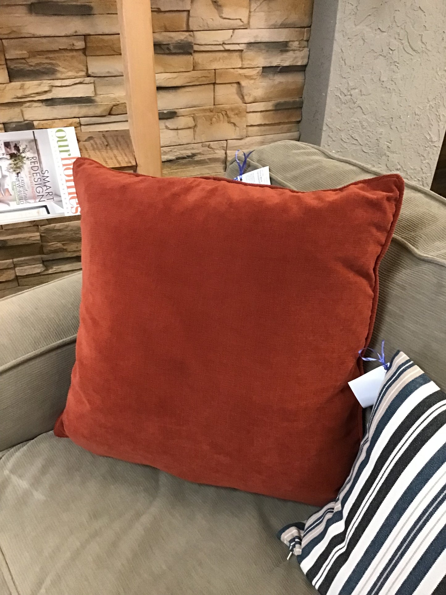 Burnt Orange Throw Pillow