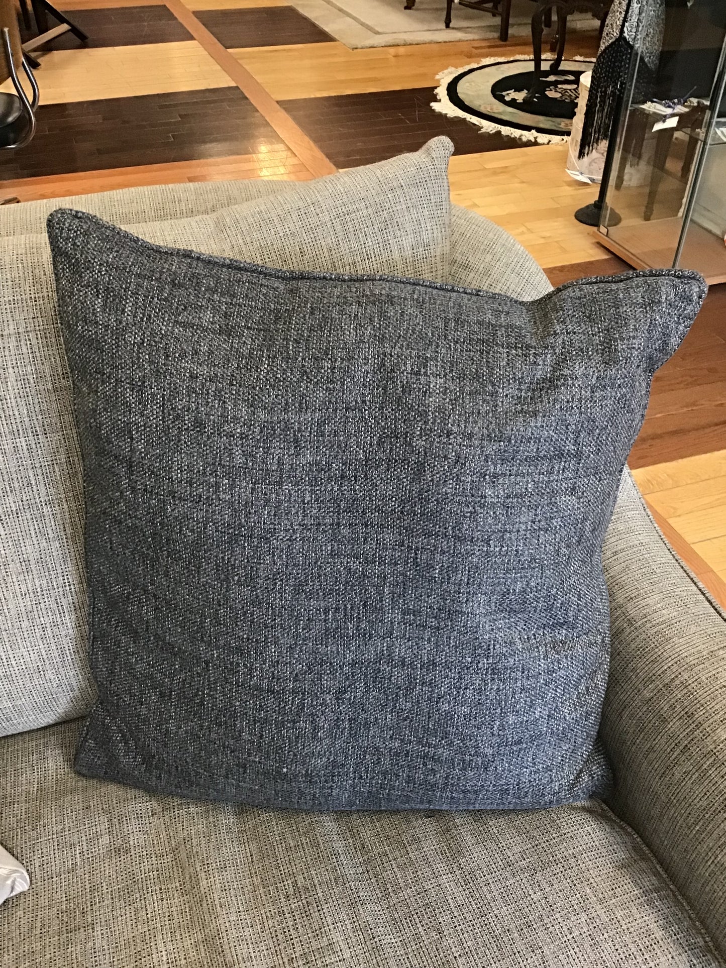 Grey Throw Pillow