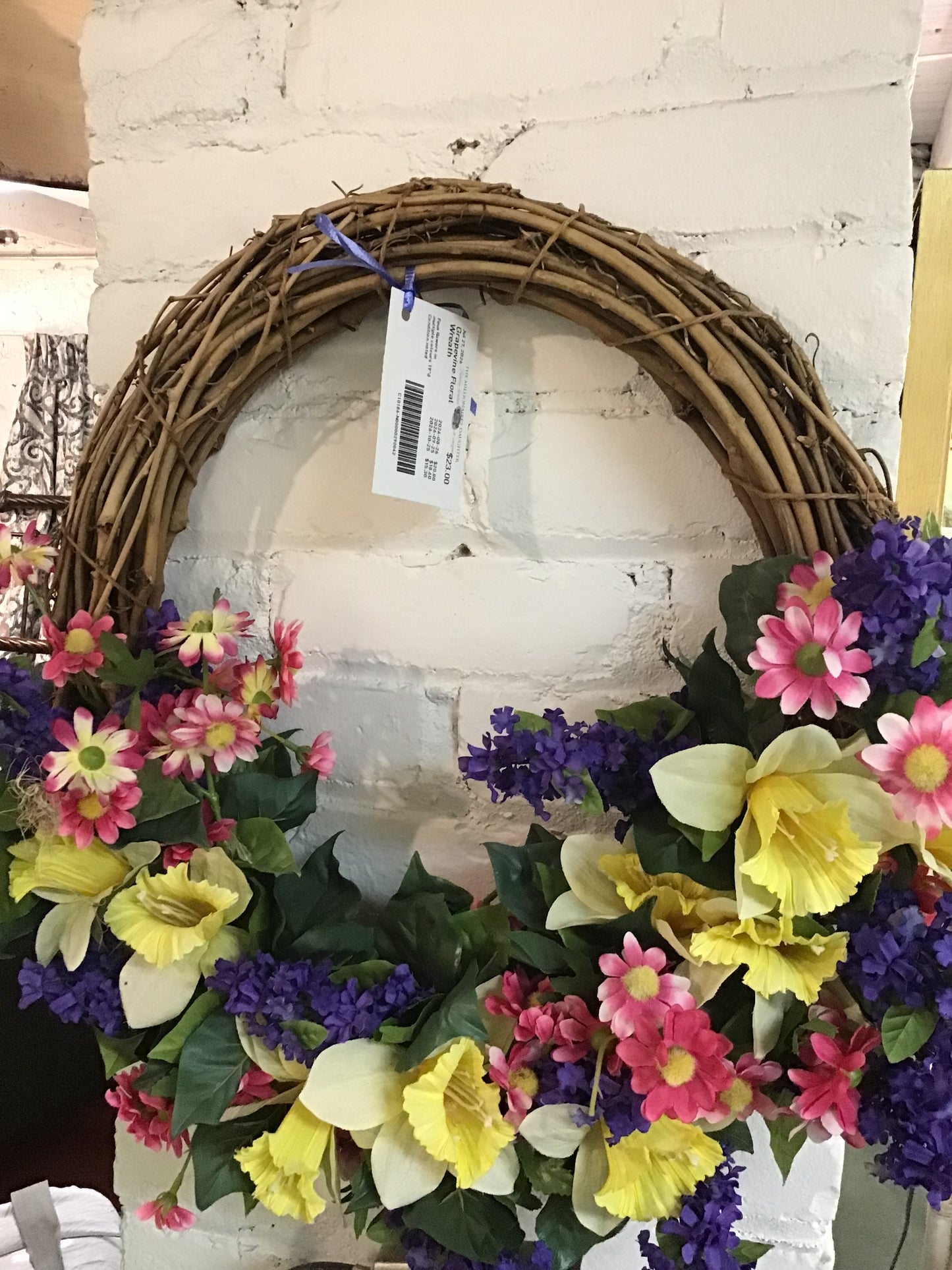 Grapevine  Floral Wreath