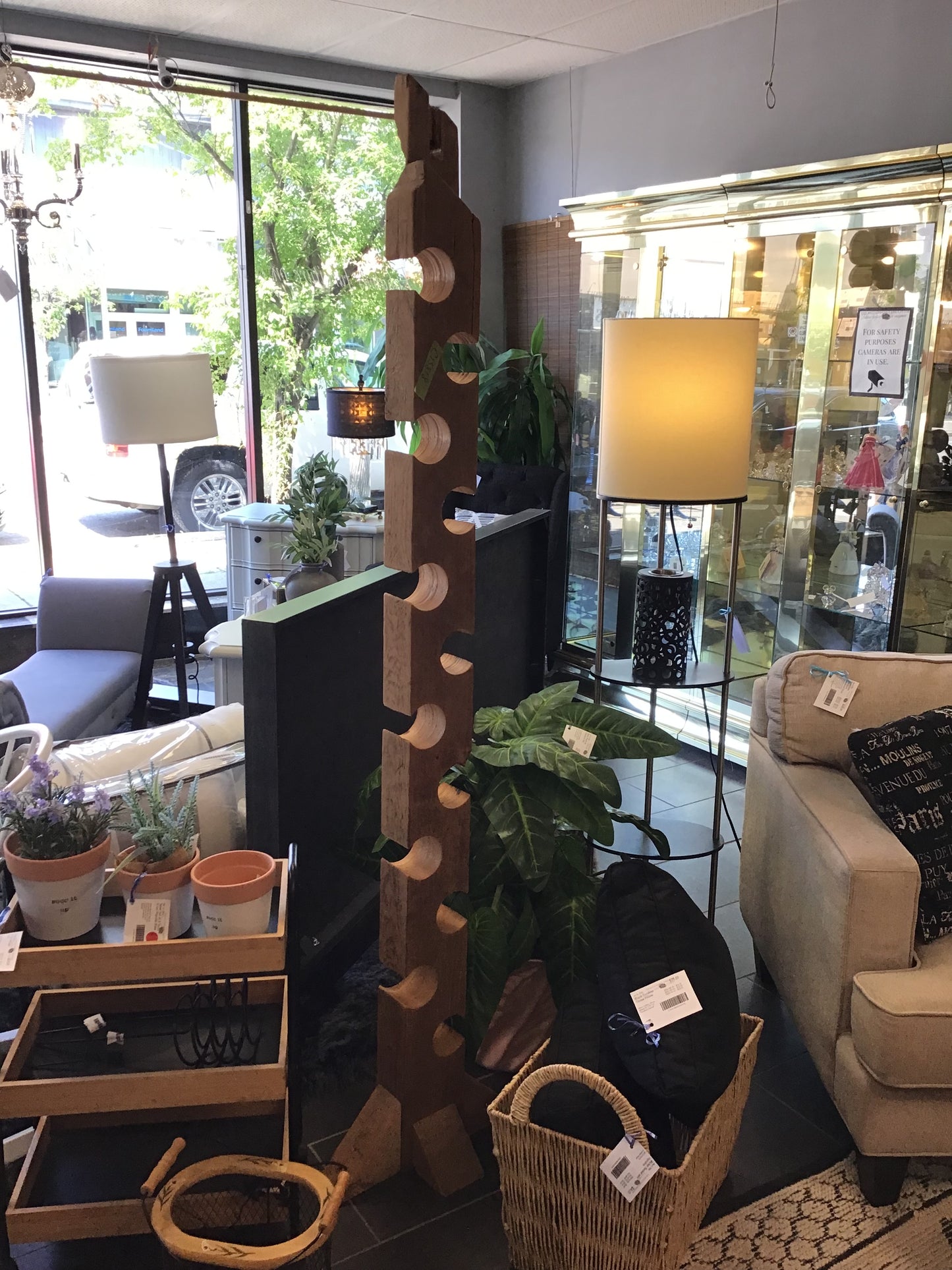 Natural Solid Wood Wine Bottle Holder
