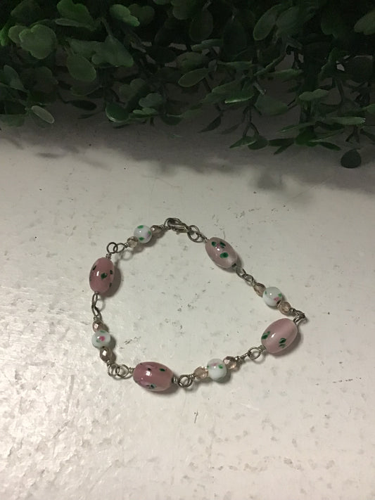 Vintage Hand Painted Bracelet