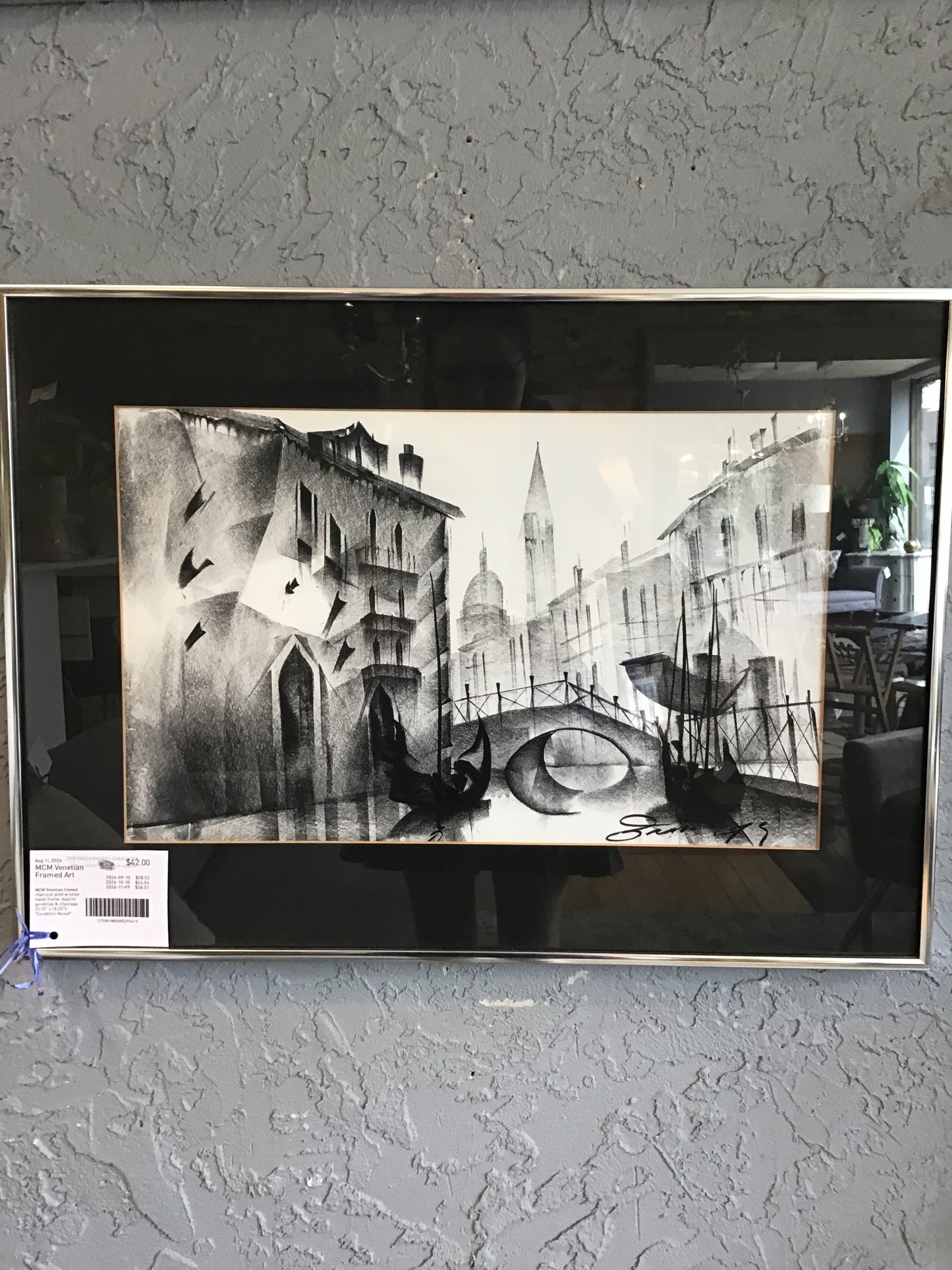 MCM Venetian Framed Art
