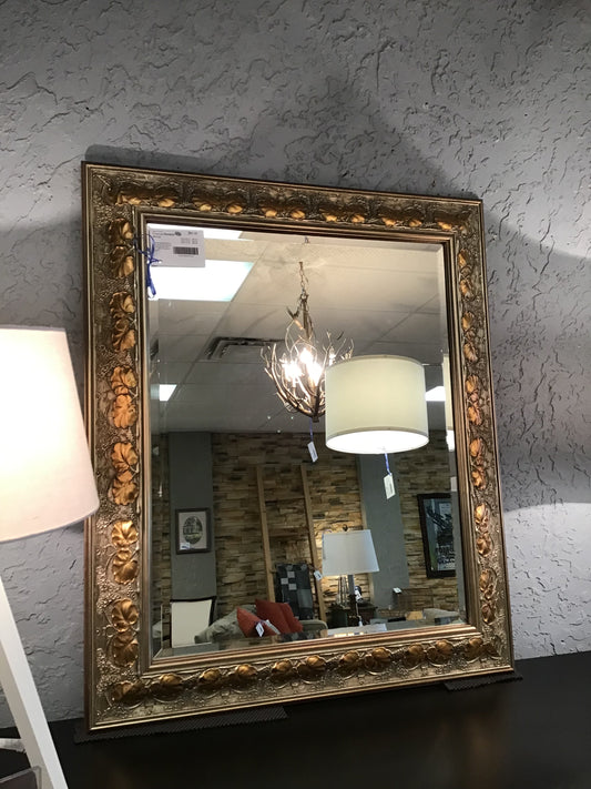 Framed Beveled Mirror
