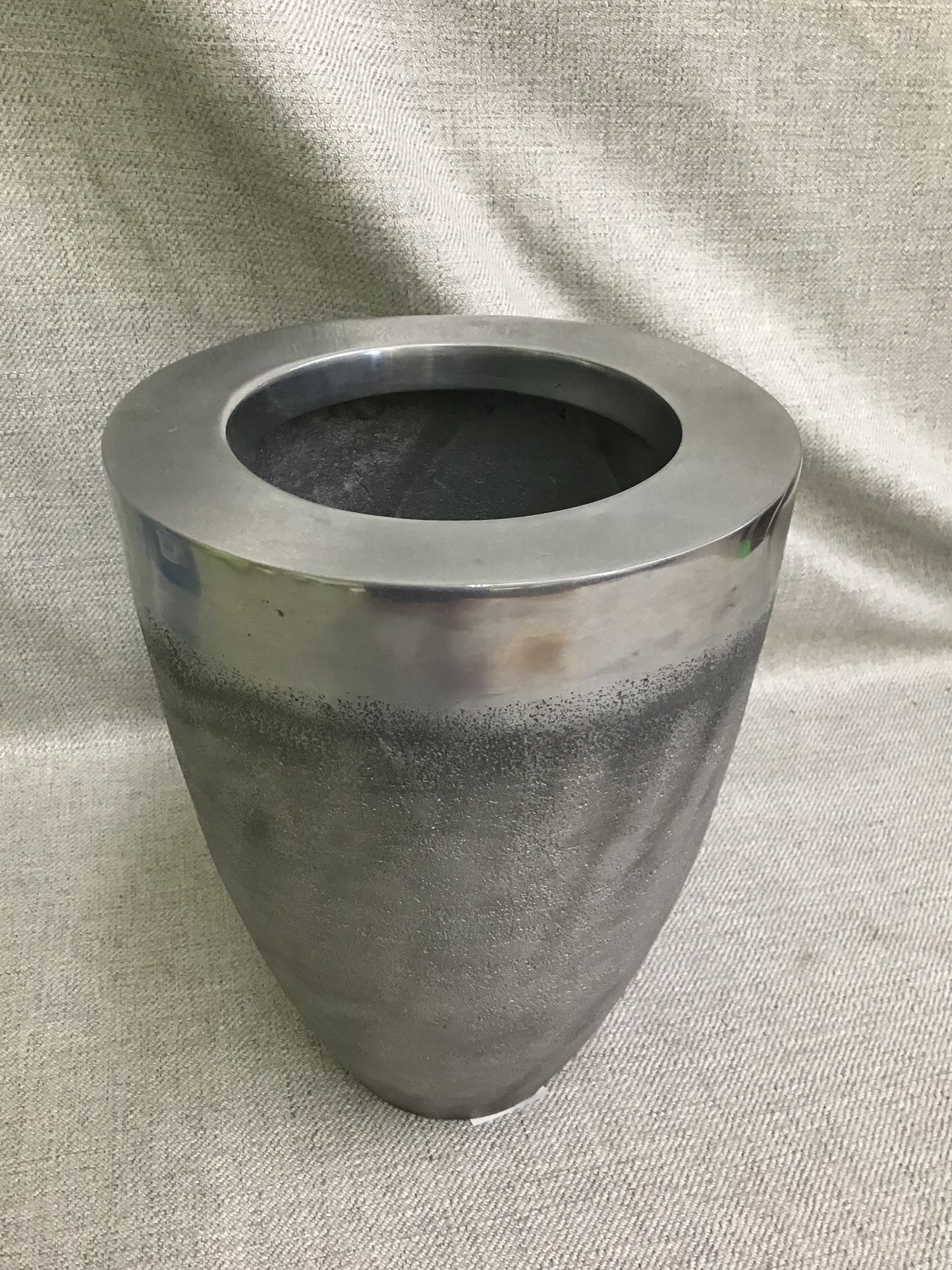 Eatons Textured Metal Planter
