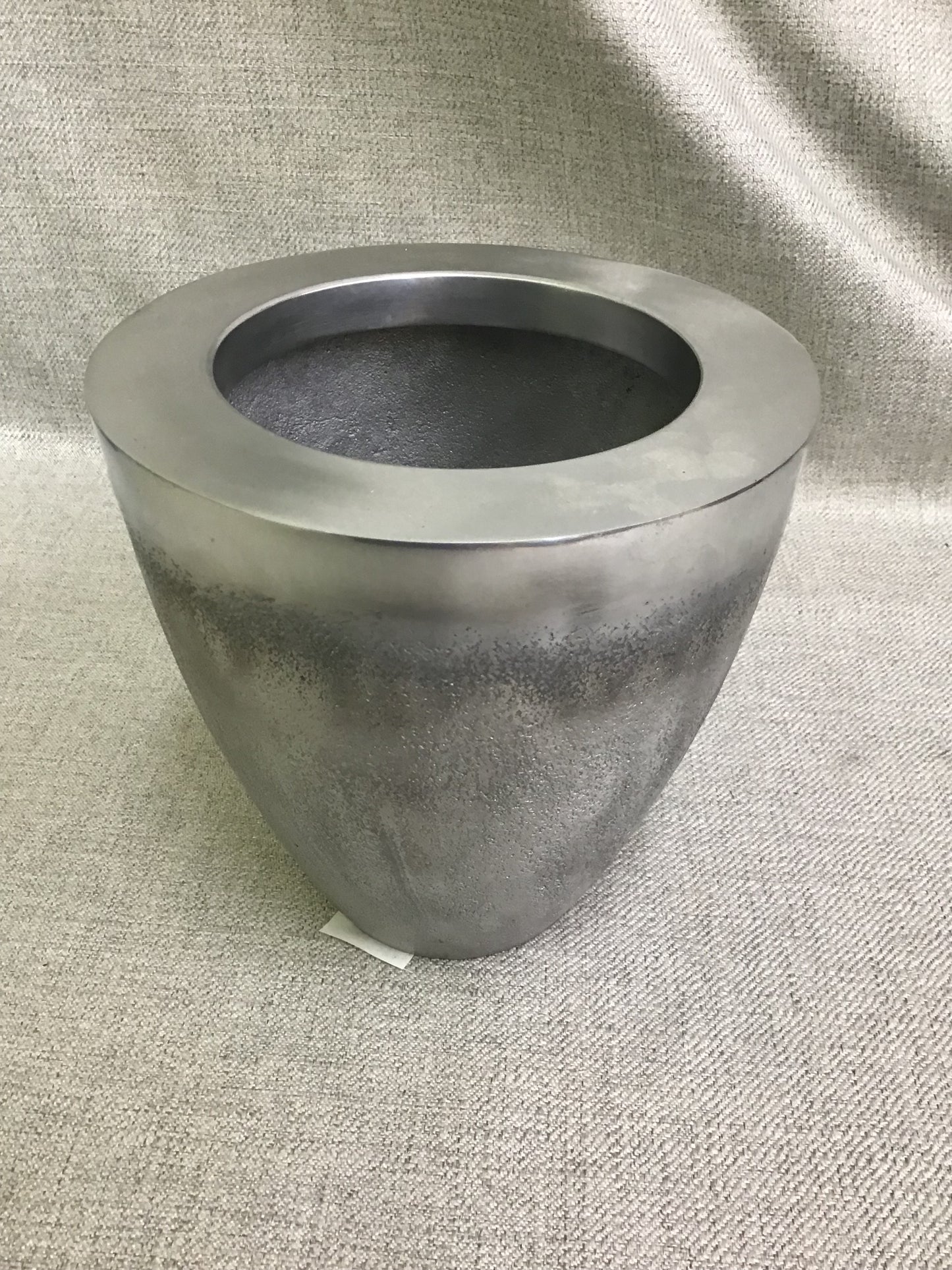 Eatons Textured Metal Planter