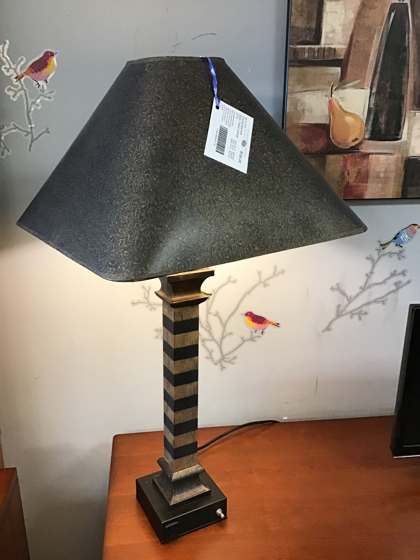 Contemporary Style Table Lamp- 33"h