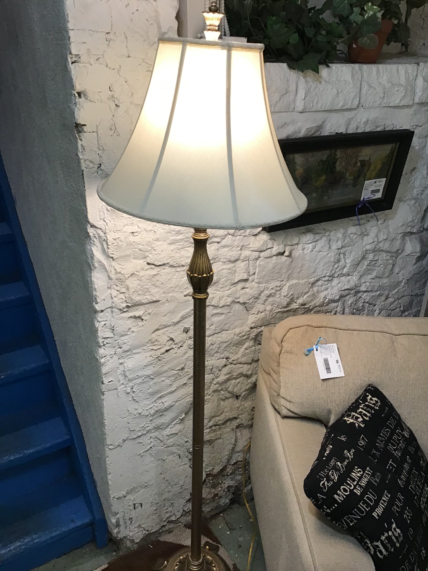 Vintage Floor Lamp- 66"h