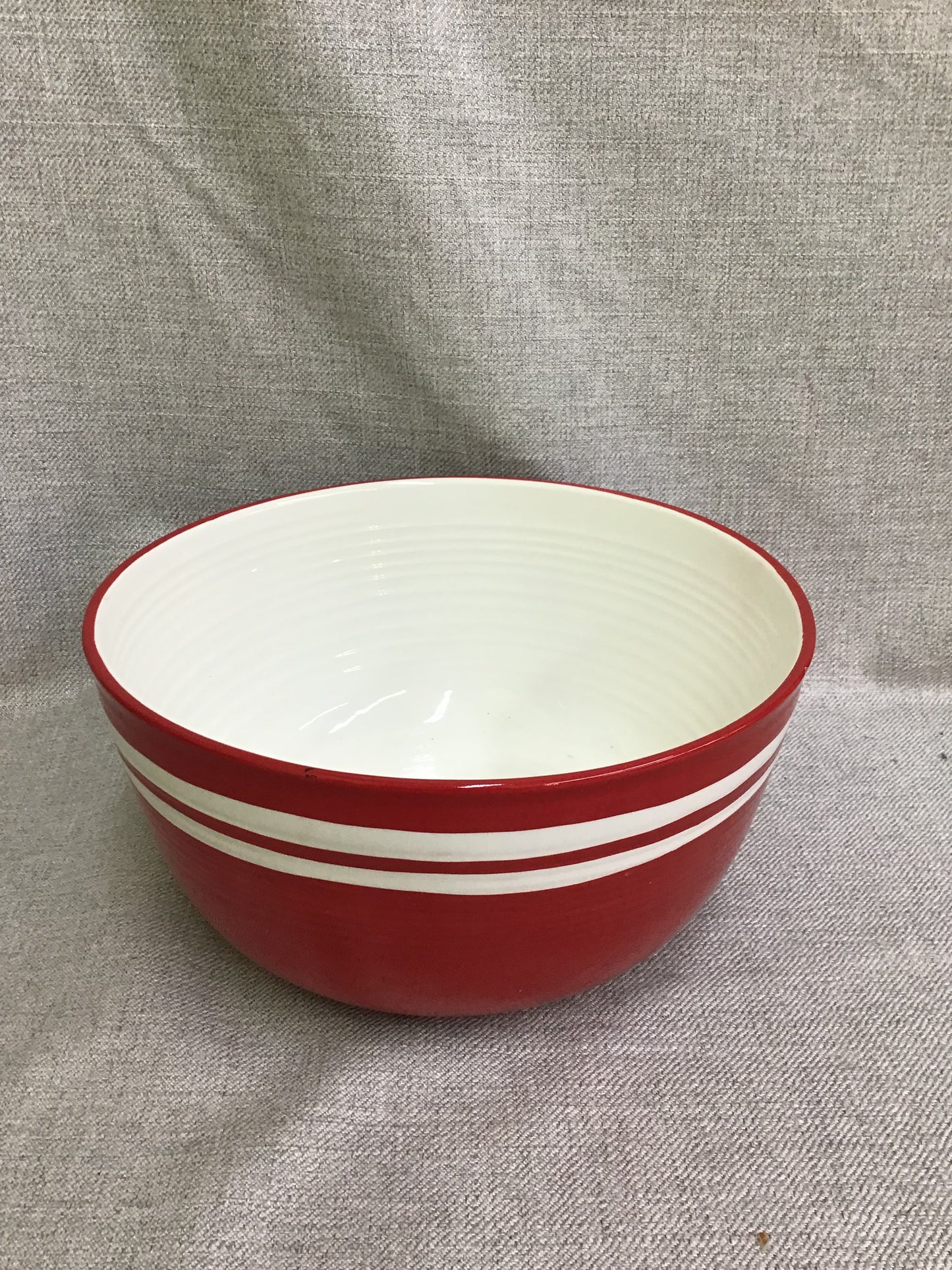 Hallmark Red Ceramic Serving Bowl