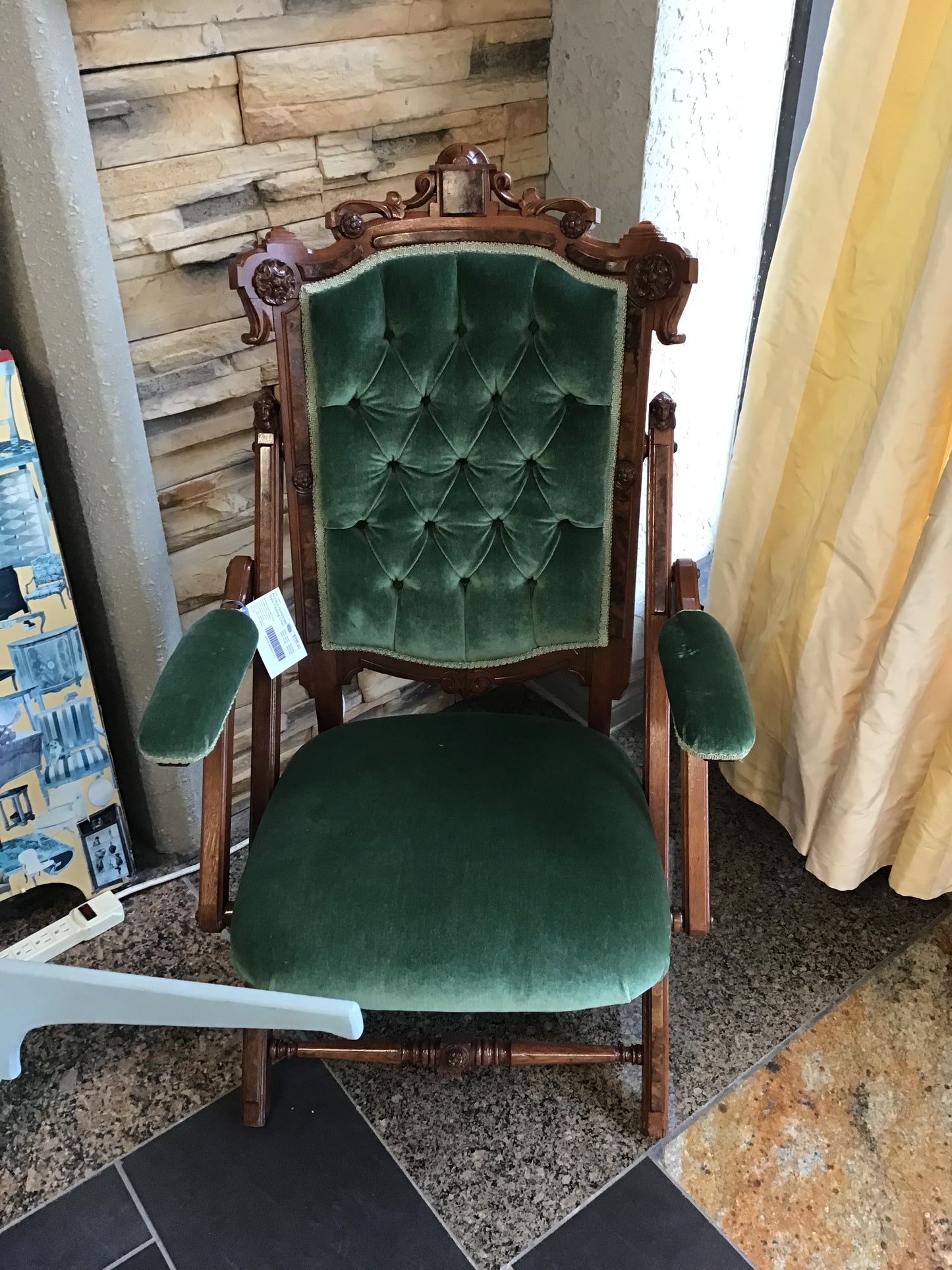 Antique Hunzinger Style Folding Chair