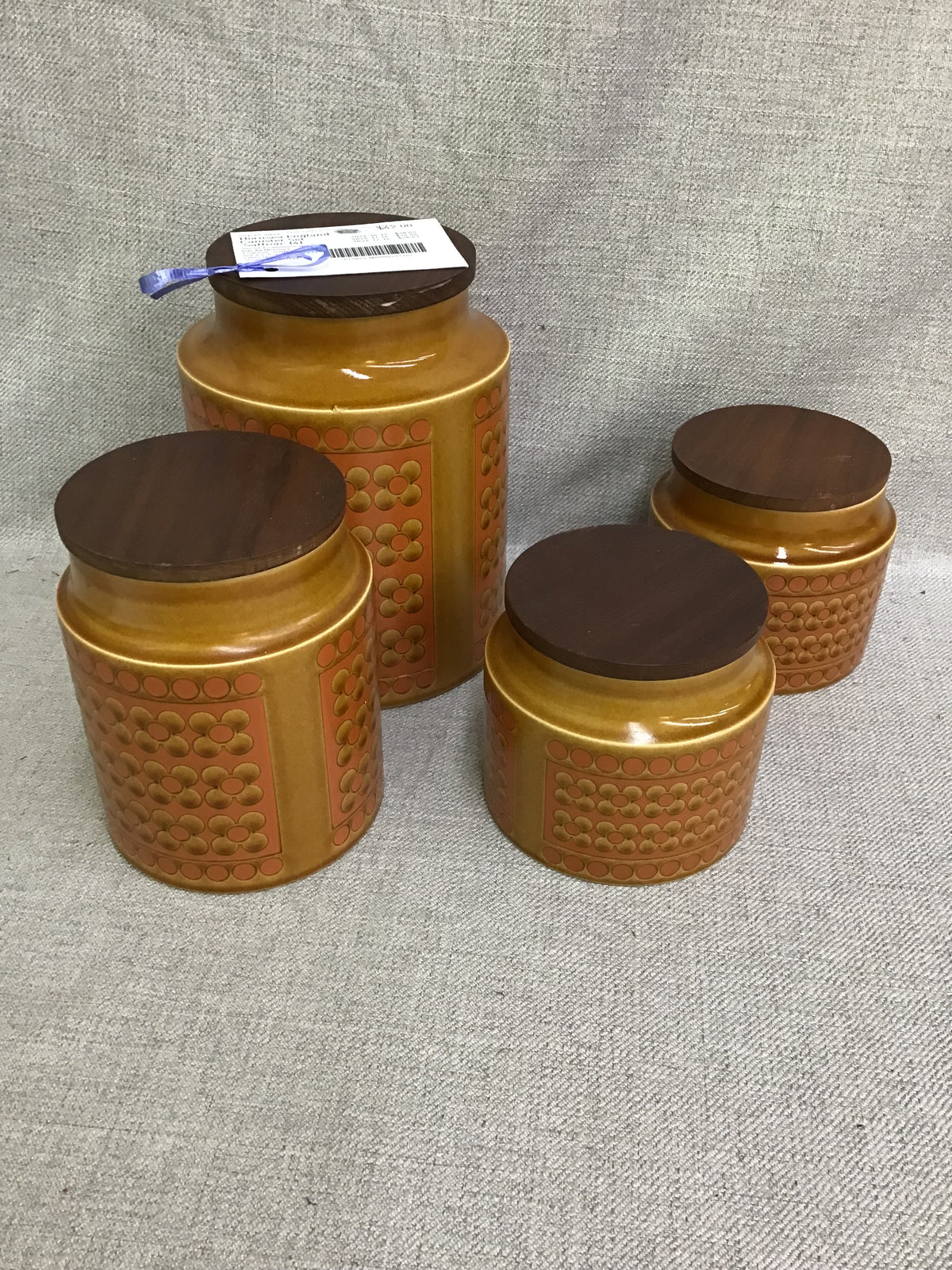 Hornsea England Canister Set 'Saffron' (4)
