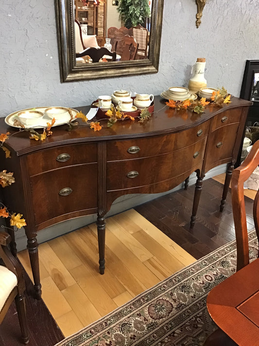 Alliance Furniture Dark Wood Sideboard