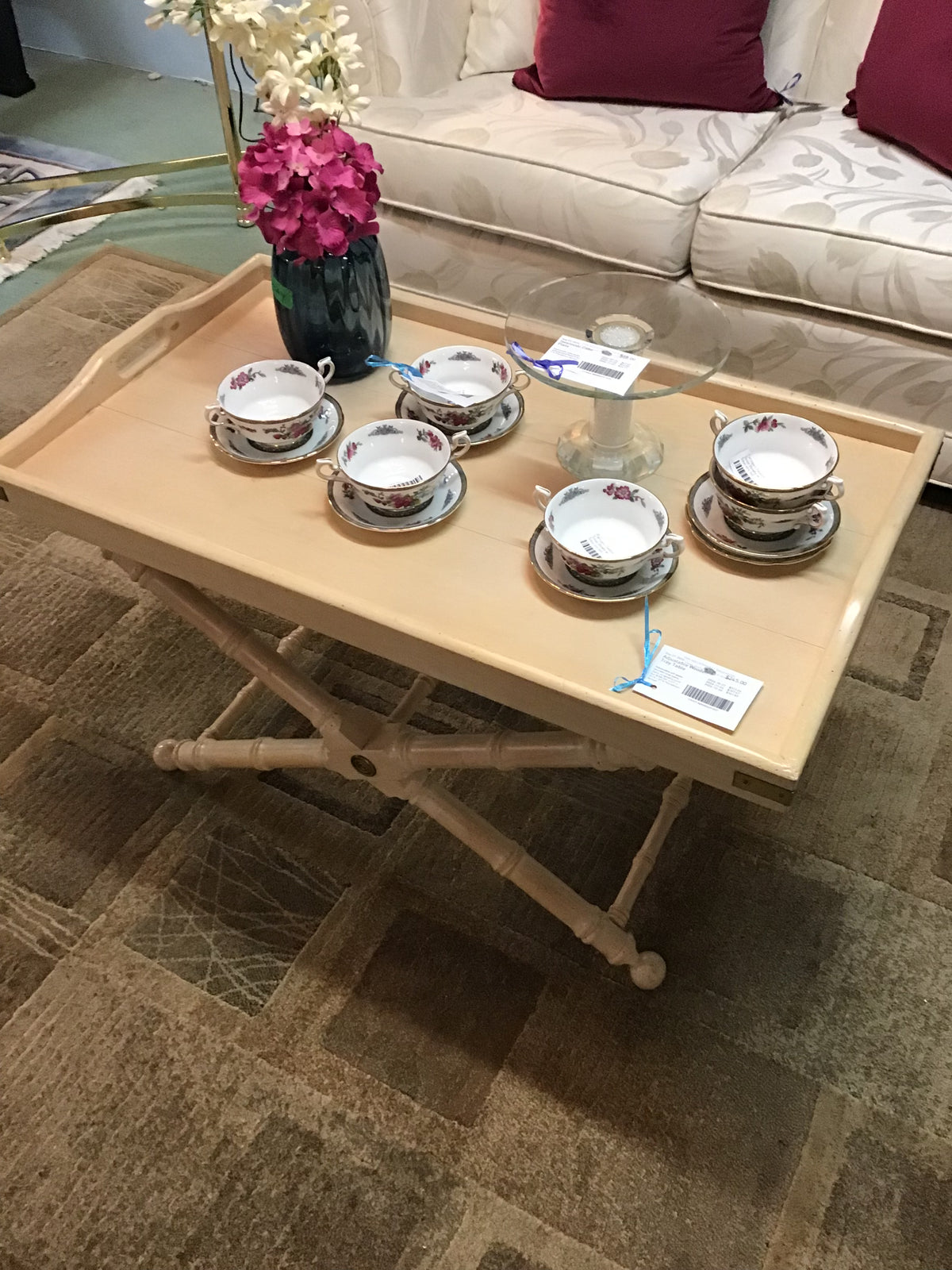 Adjustable Wooden Tray Table