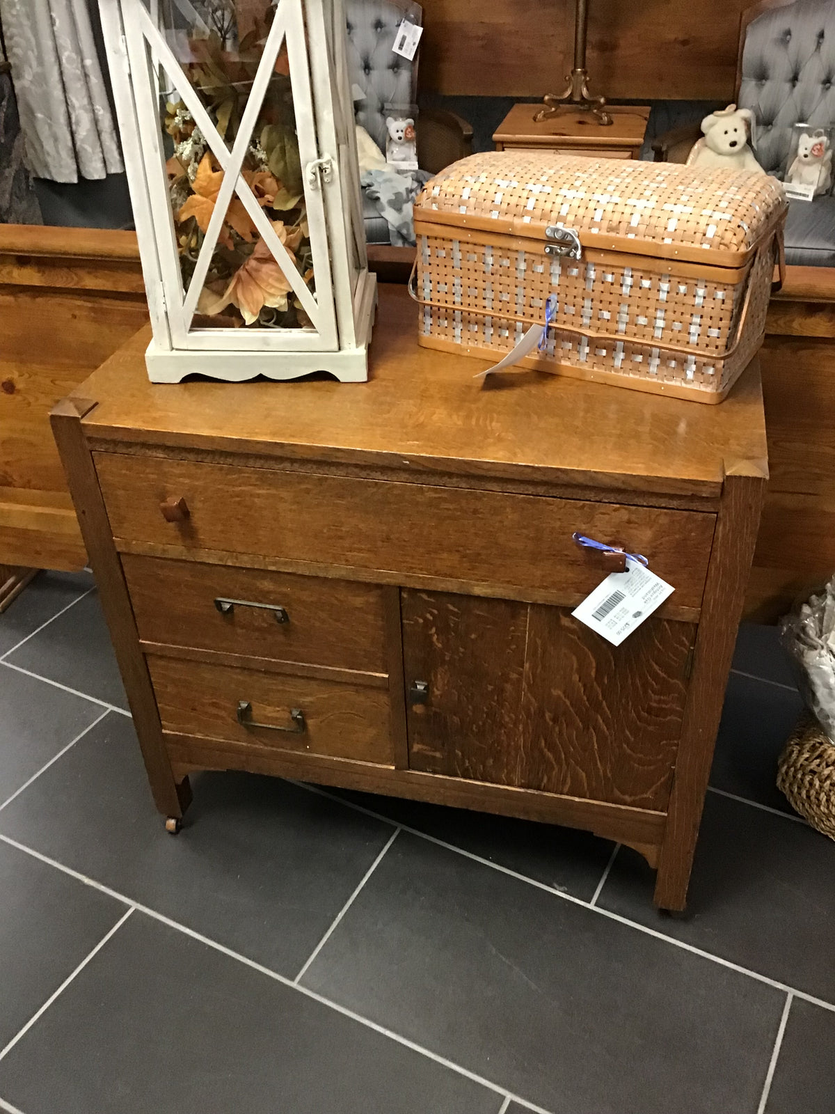 Antique Oak Washstand