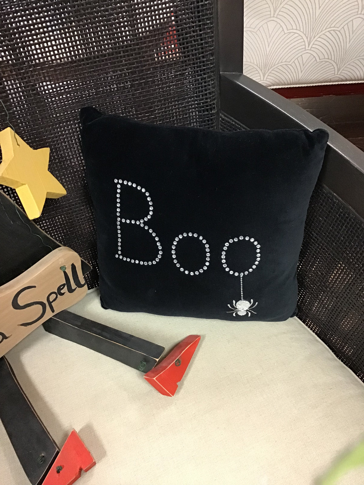 'BOO!' Throw Pillow