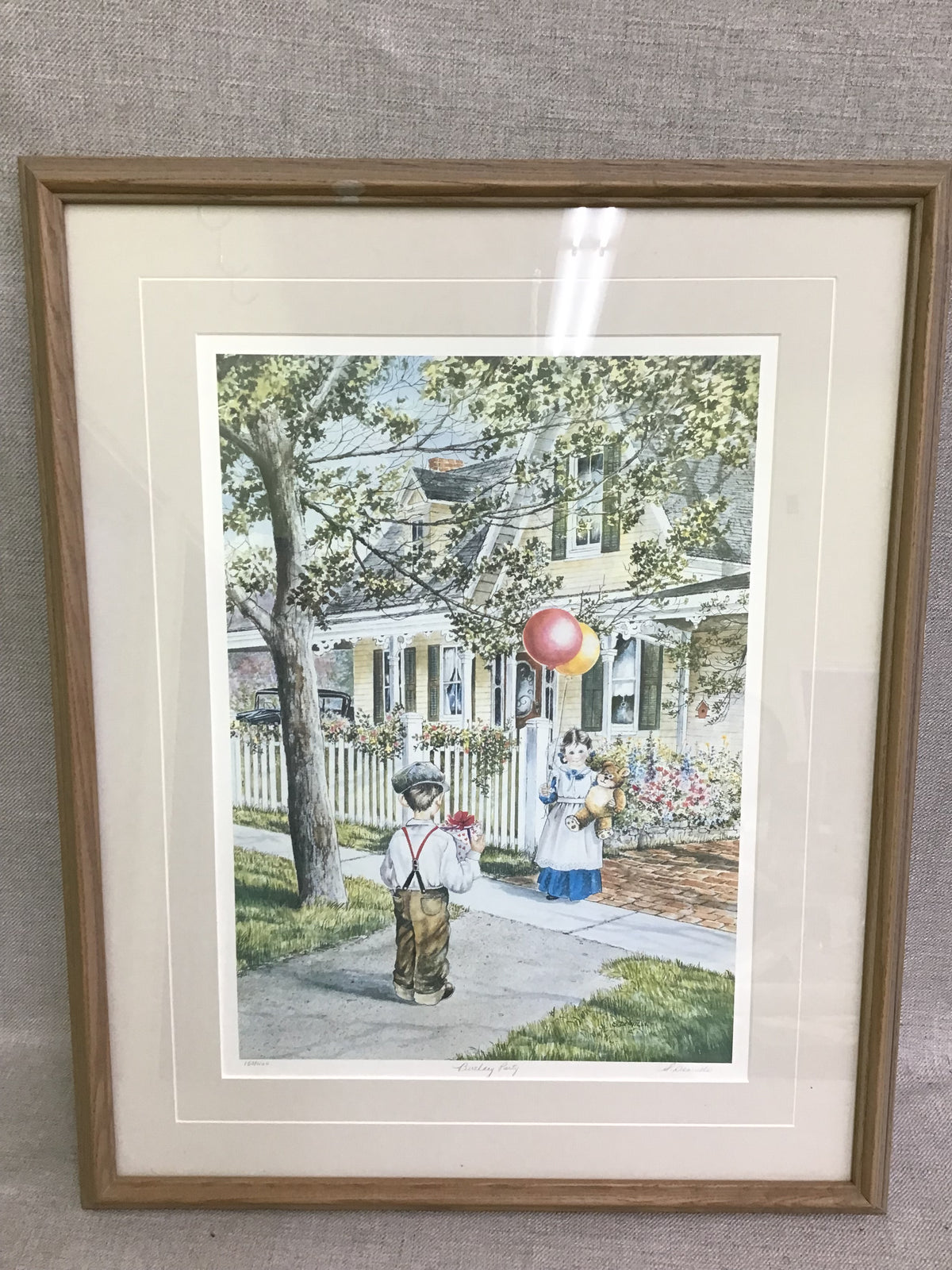 Framed Print by Shirley Deaville 'Birthday Party'