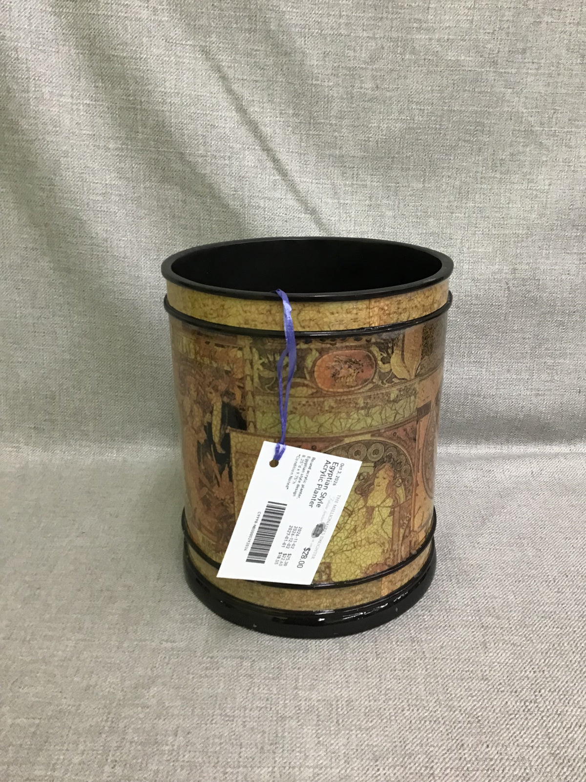 Egyptian Style Acrylic Planter