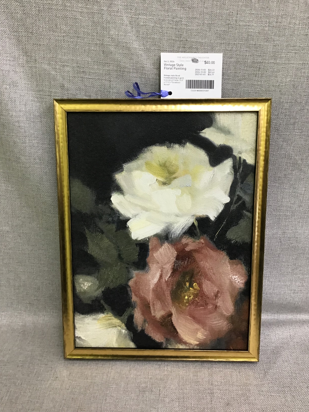 Vintage Style Floral Painting