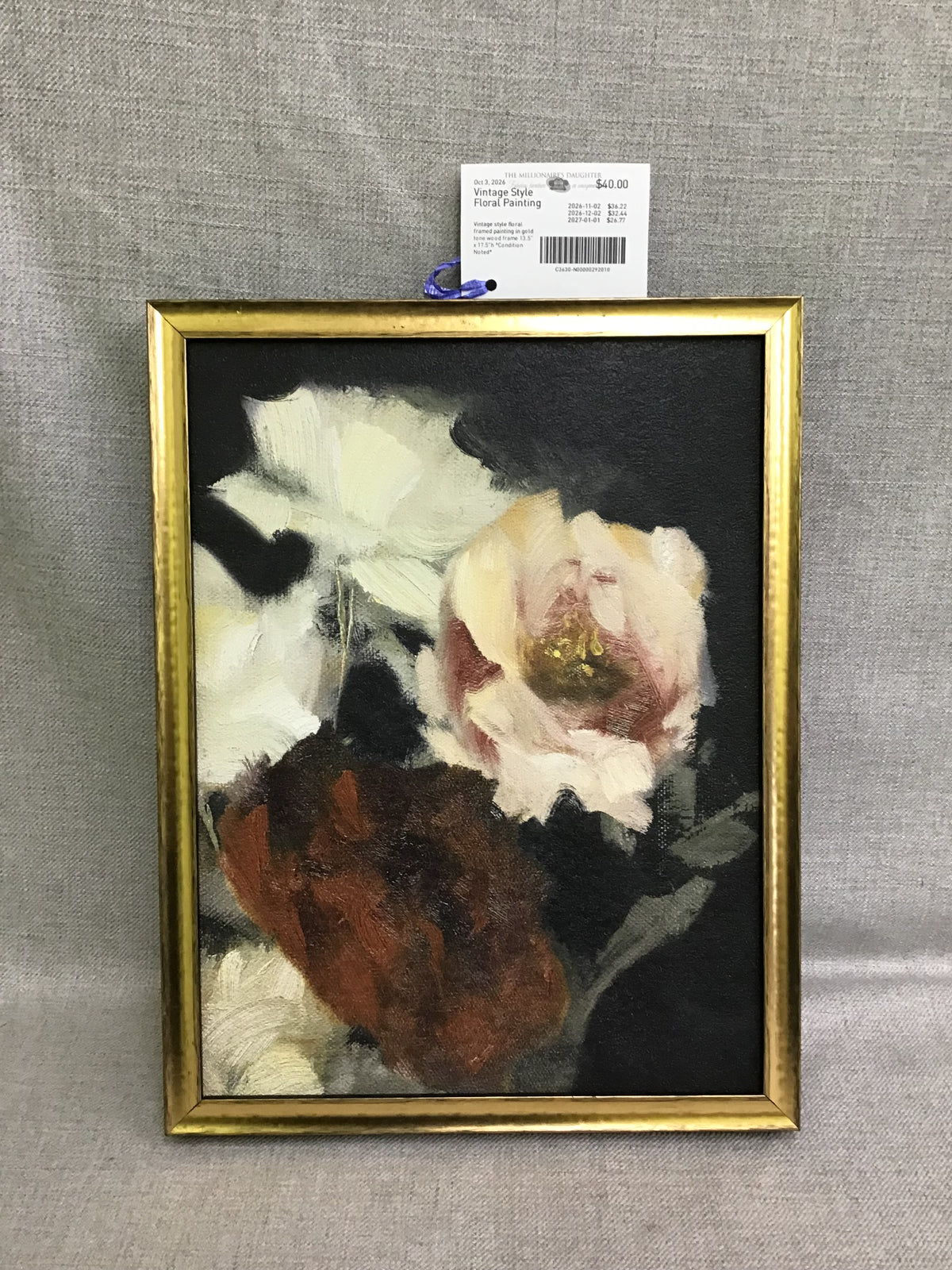 Vintage Style Floral Painting
