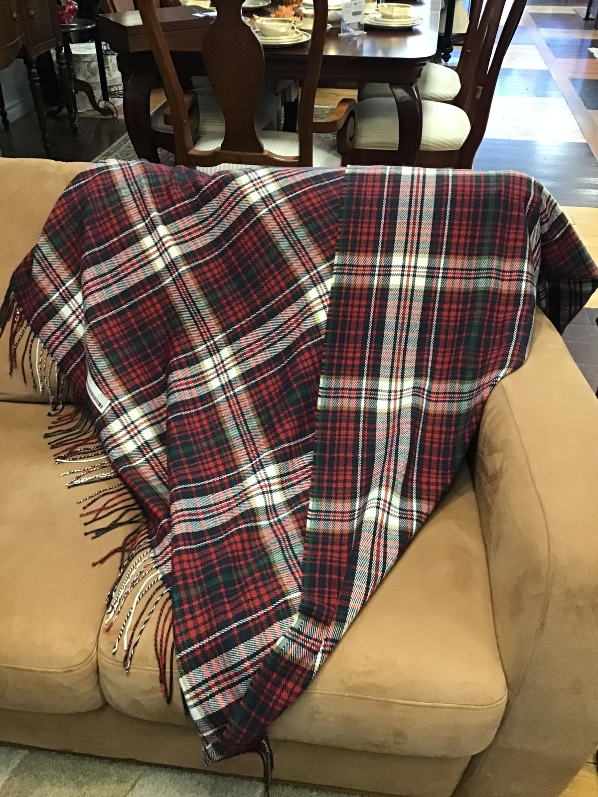 Lauren Taylor Plaid Throw Blanket