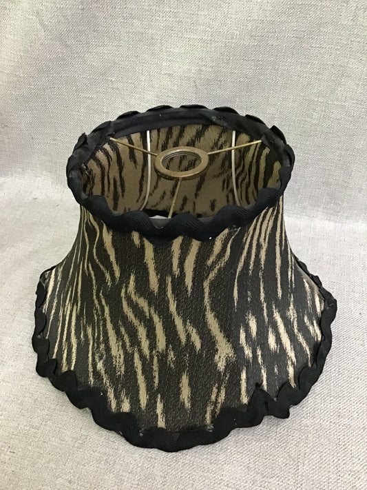 Fabric Black And Beige Lamp Shade