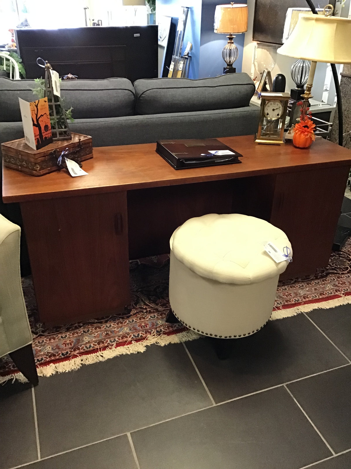 Solid Teak Desk *Condition*