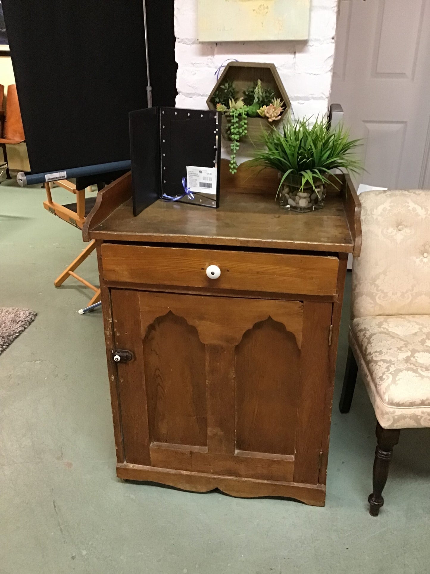 Antique Wood Jelly Cabinet