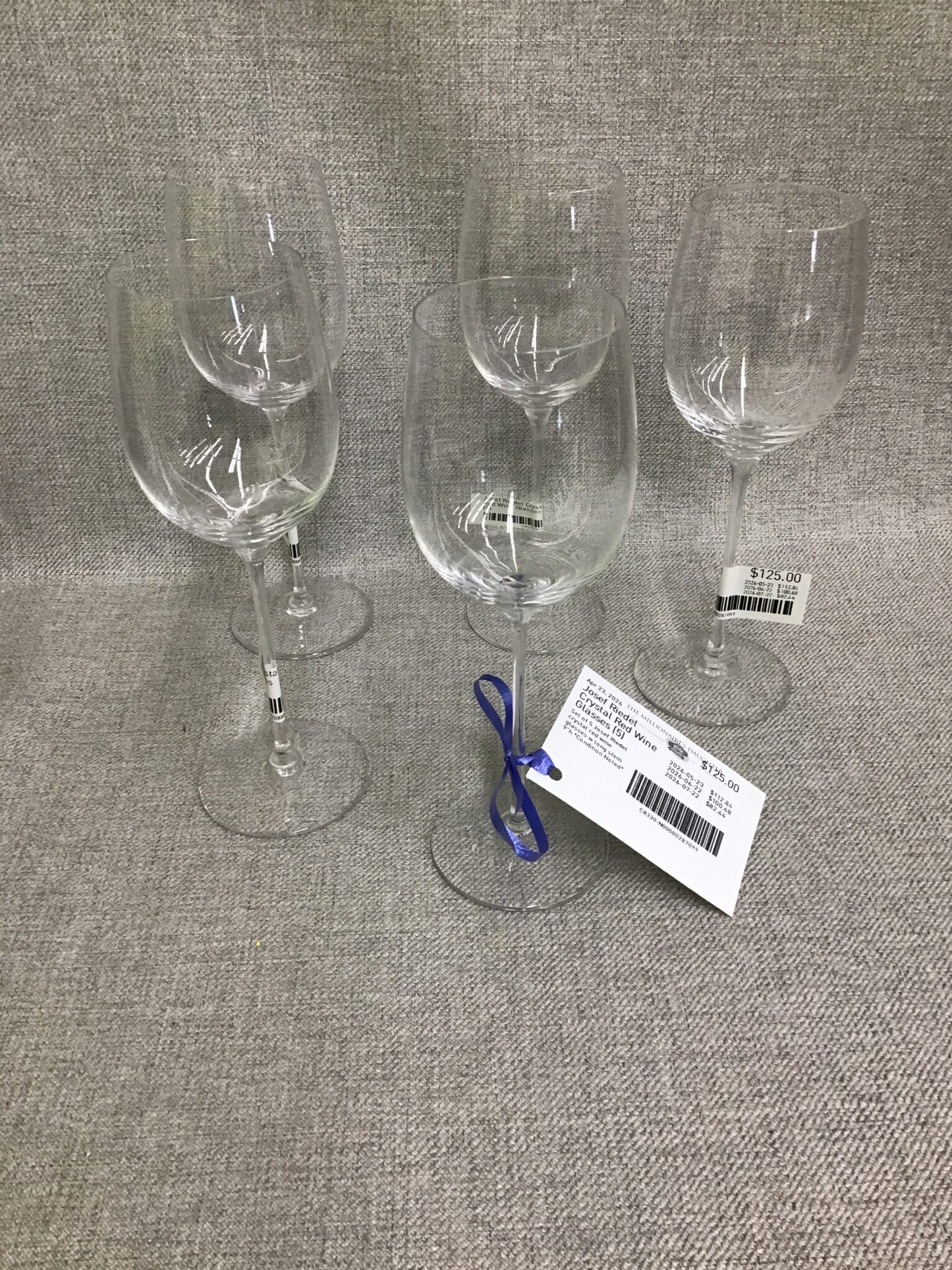 Josef Riedel Crystal Red Wine Glasses (5)