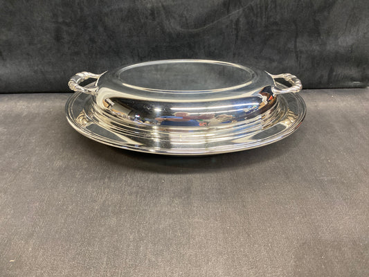 Lidded Silverplate Server