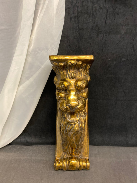 Cement Corbel - Gold Lion