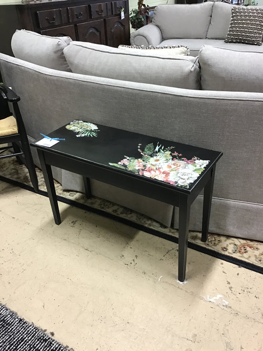 Painted Bench w/Florals