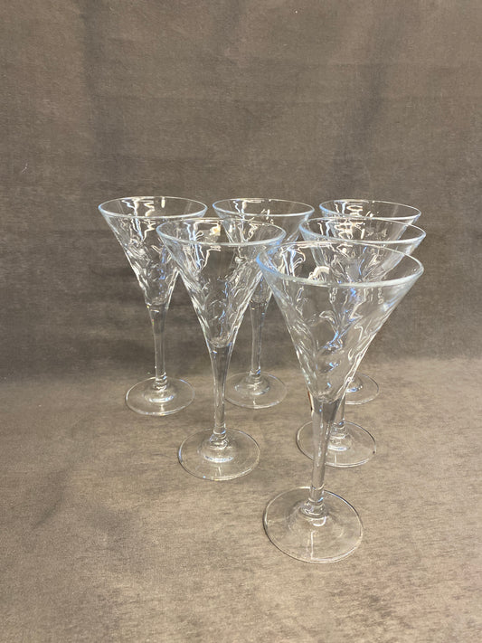 Set 6  Champagne Glasses