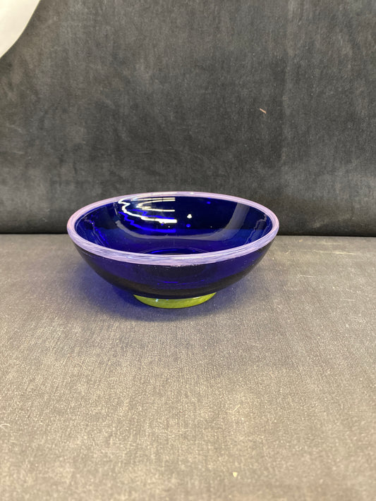 Art Glass Bowl - Blue