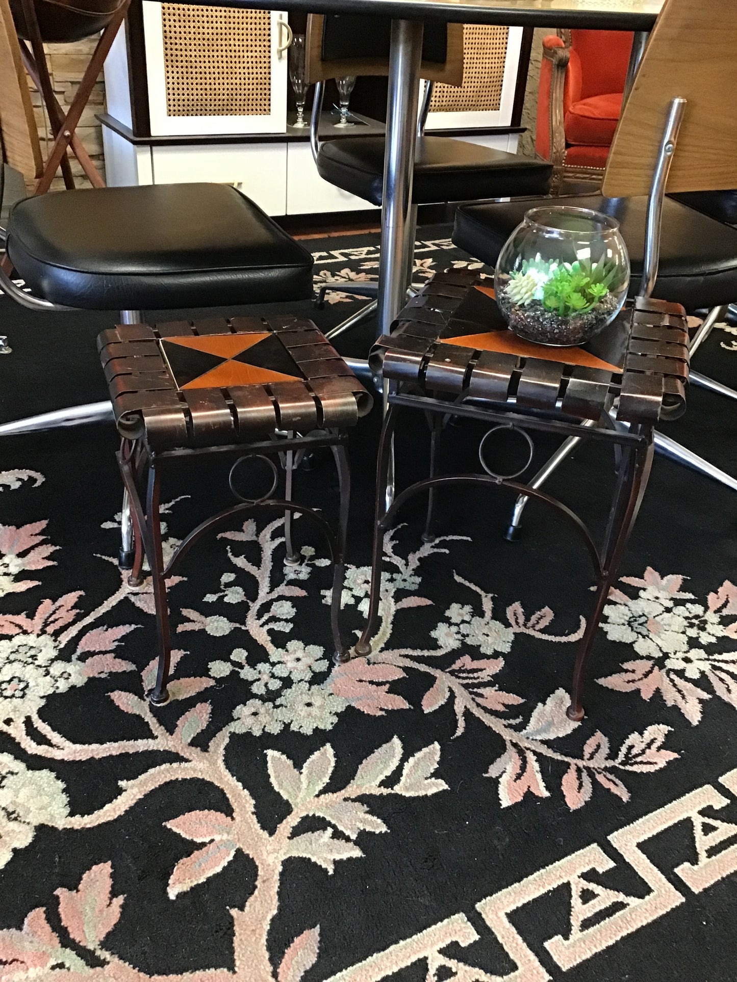 Outdoor Metal Nesting Tables  (2)