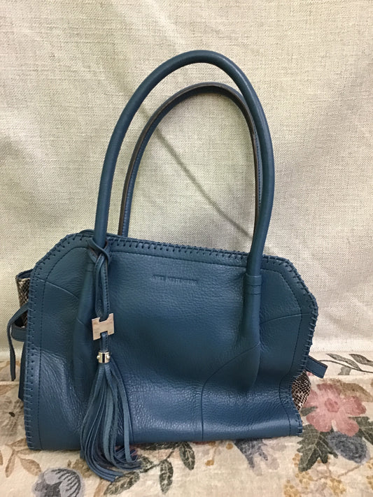 Aimee Kestenberg Blue Leather Handbag