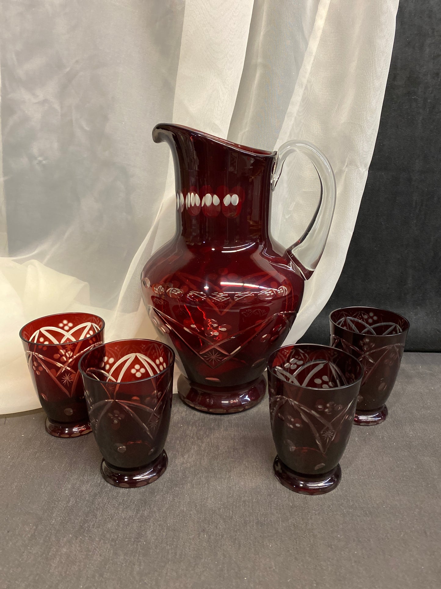 5PC Glass Drink Set