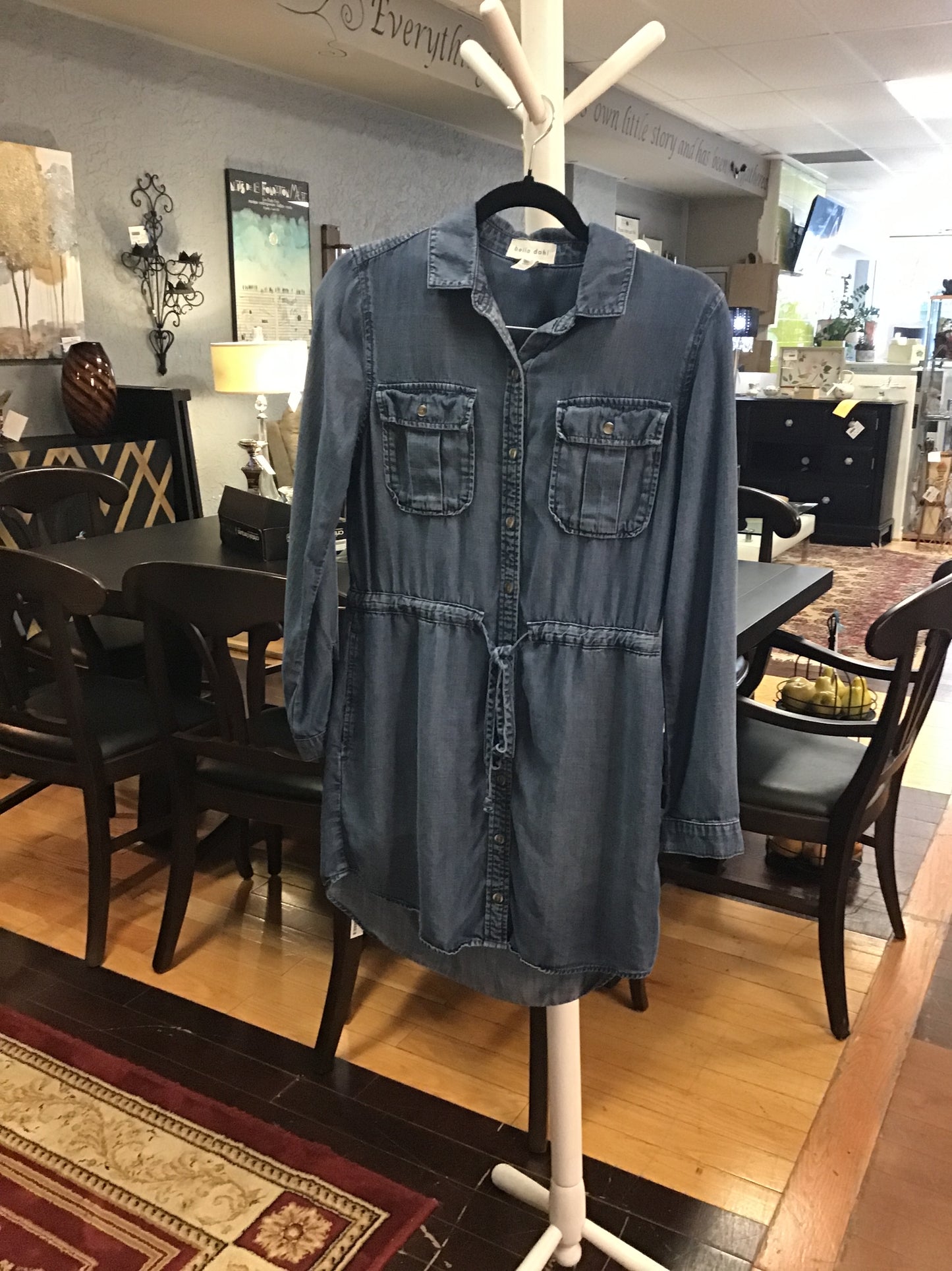 BELLA DAHL Jean Shirt Dress