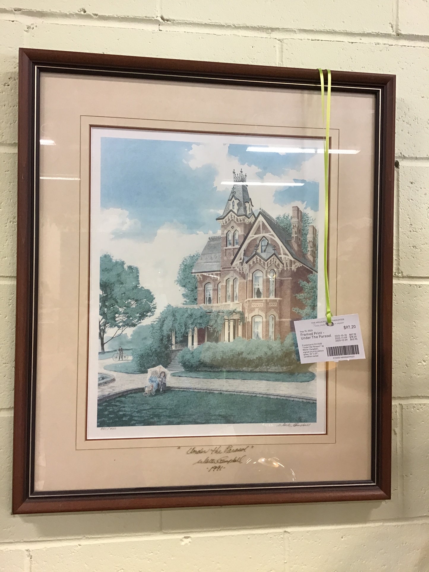 Framed Print - Under The Parasol