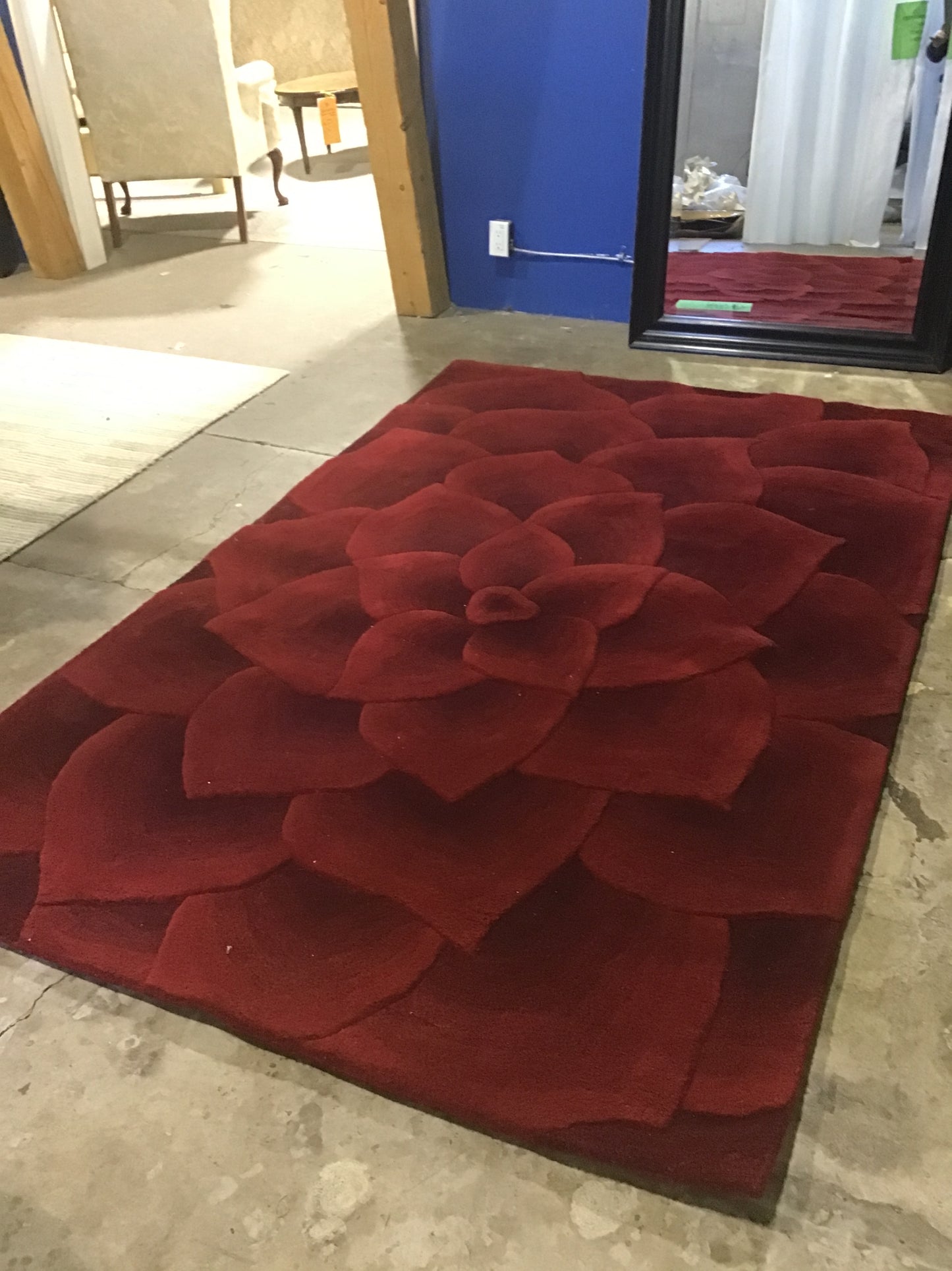 Wool Rug - Red - 5' x 8'
