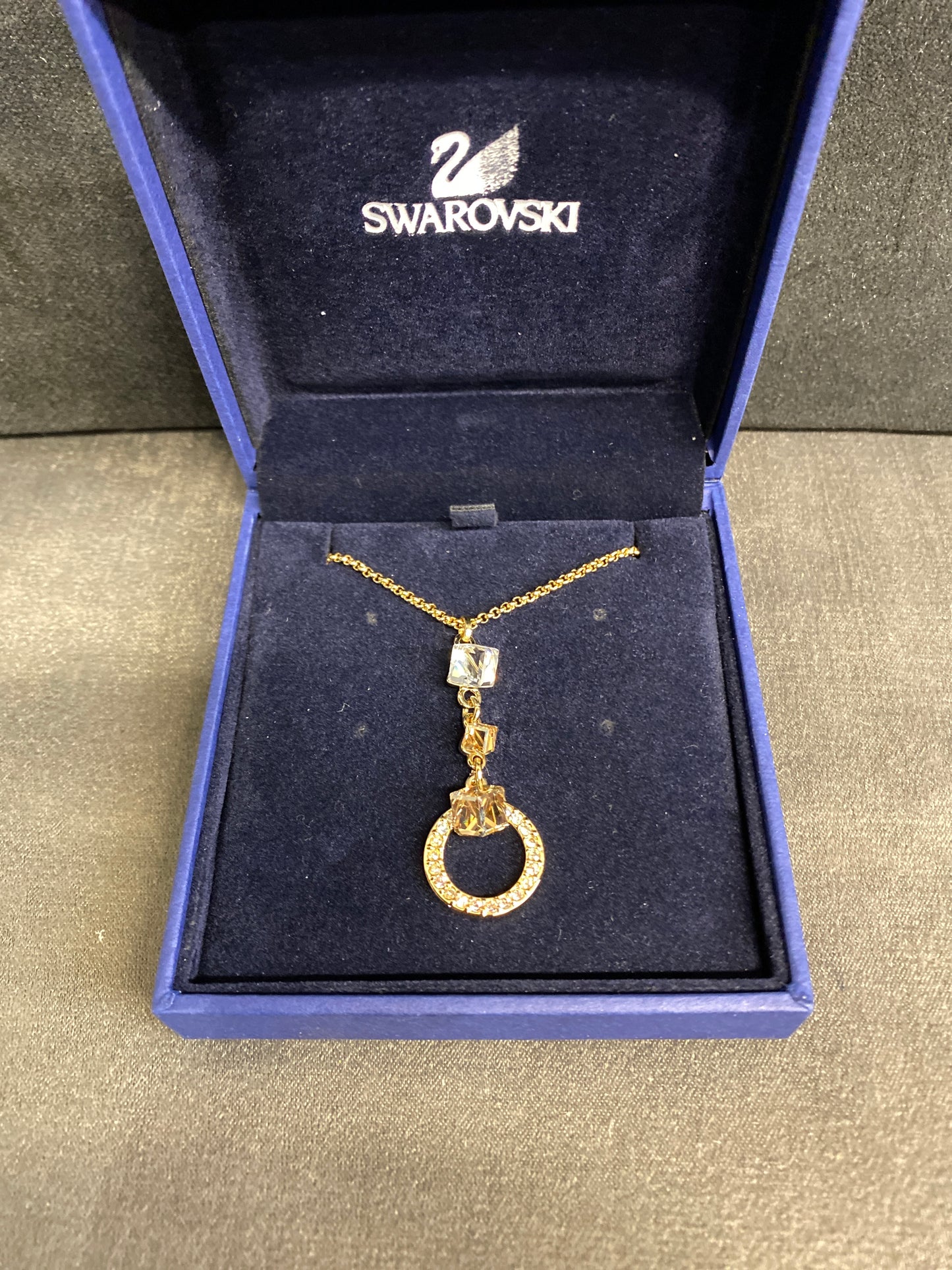 Swarovski Necklace - Geometric Pendant