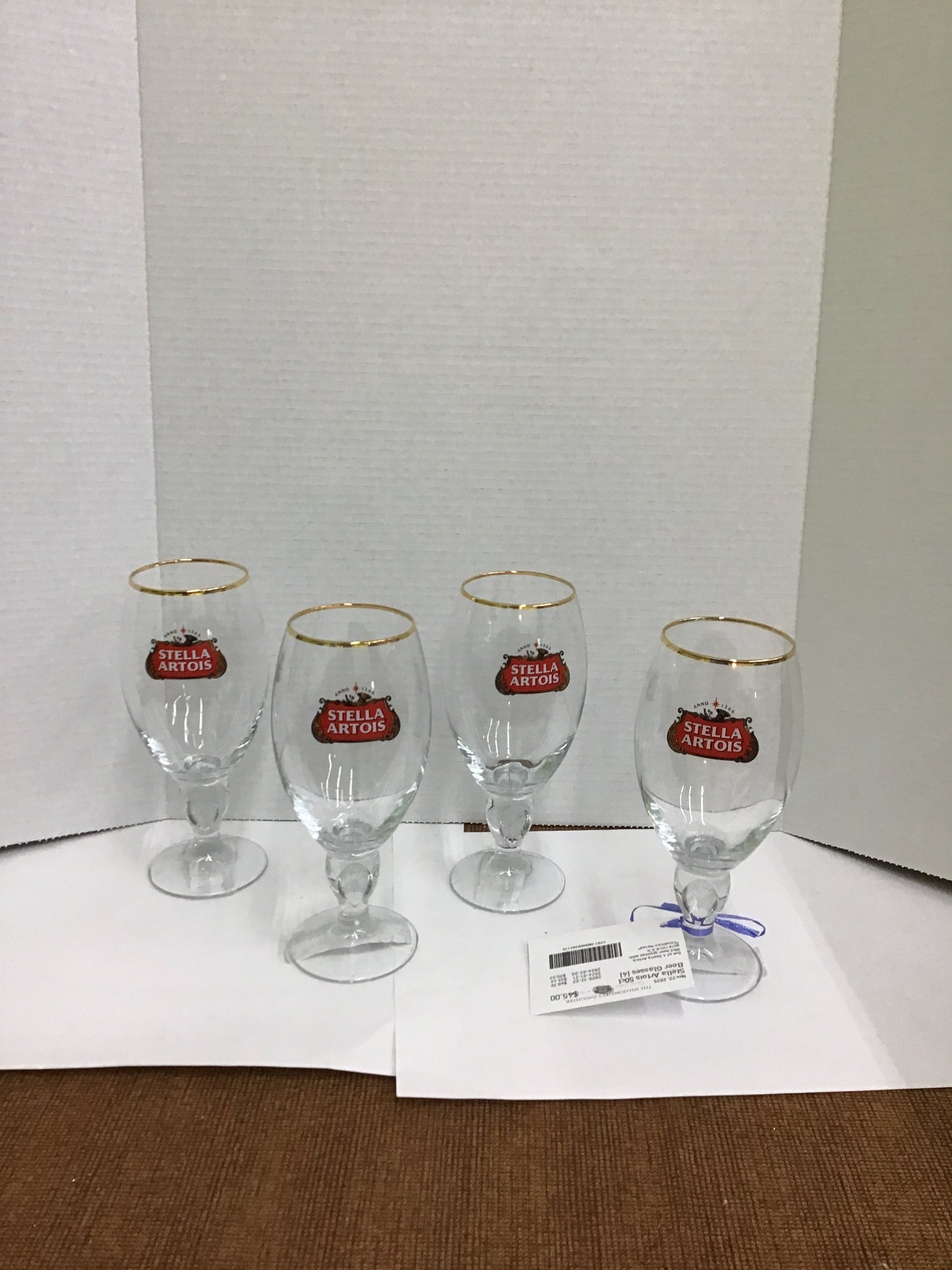 Stella Artois 50cl Beer Glasses (4)