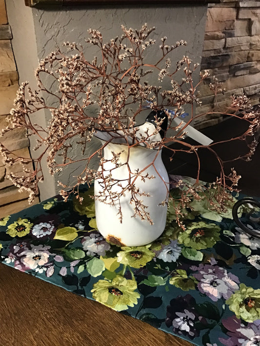 Decorative Ceramic Milk Jug w Twigs