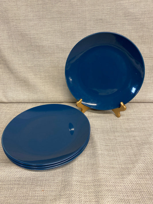 Set 4 Deane & White Dinner Plates - Blue