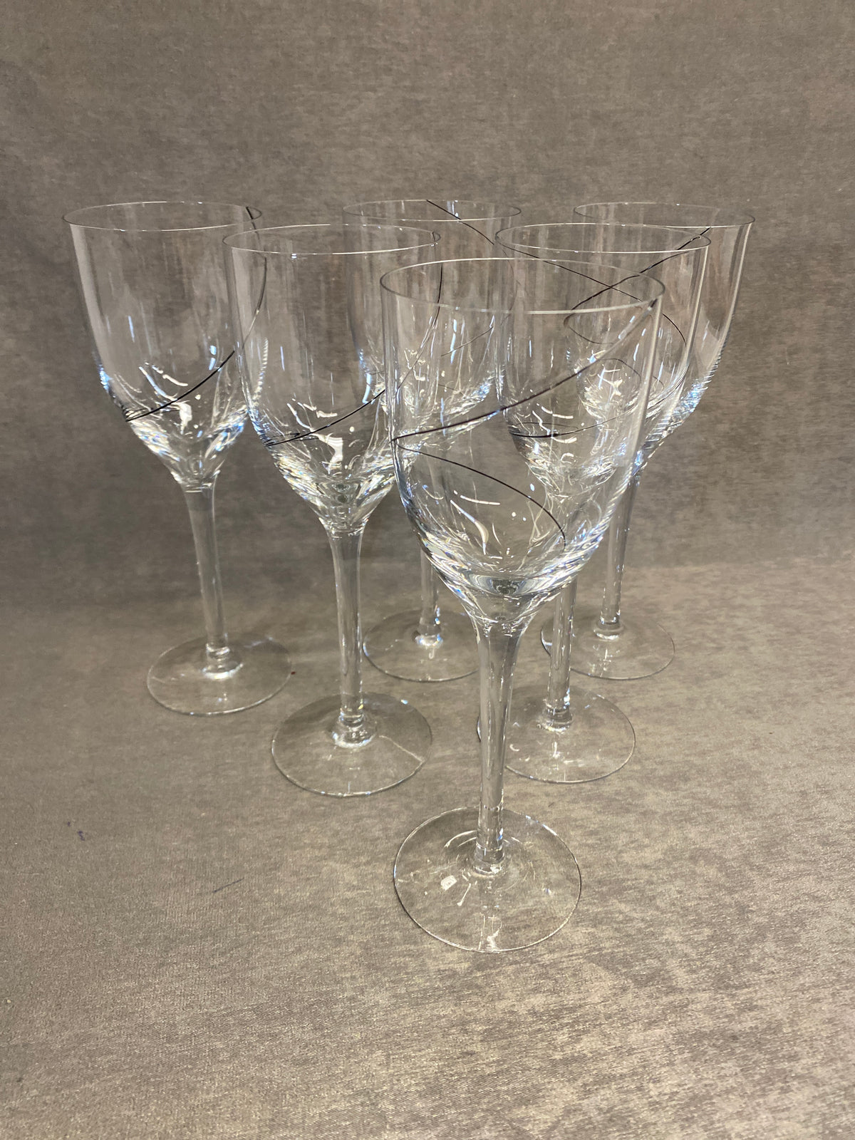 Set 6 Kosta Boda Goblets