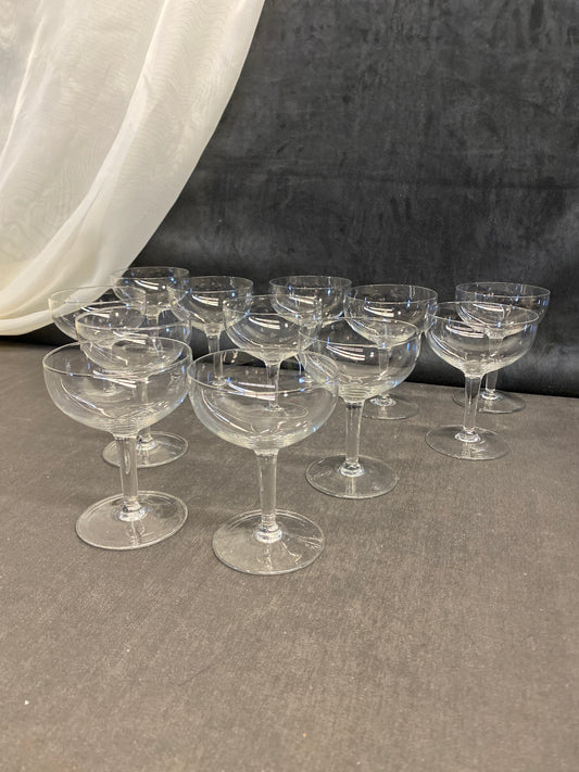 Set 12 Champagne / Sorbet Glasses